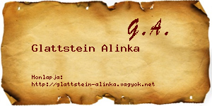 Glattstein Alinka névjegykártya